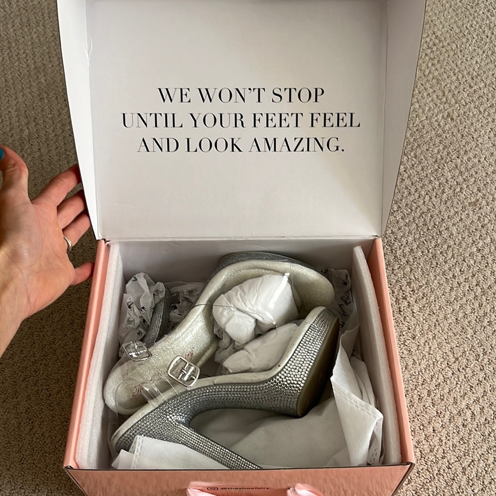 The shoe fairy competition heels.